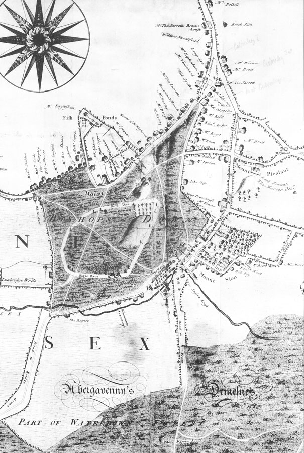 Map Rusthall Common Tunbridge Wells & Rusthall Commons